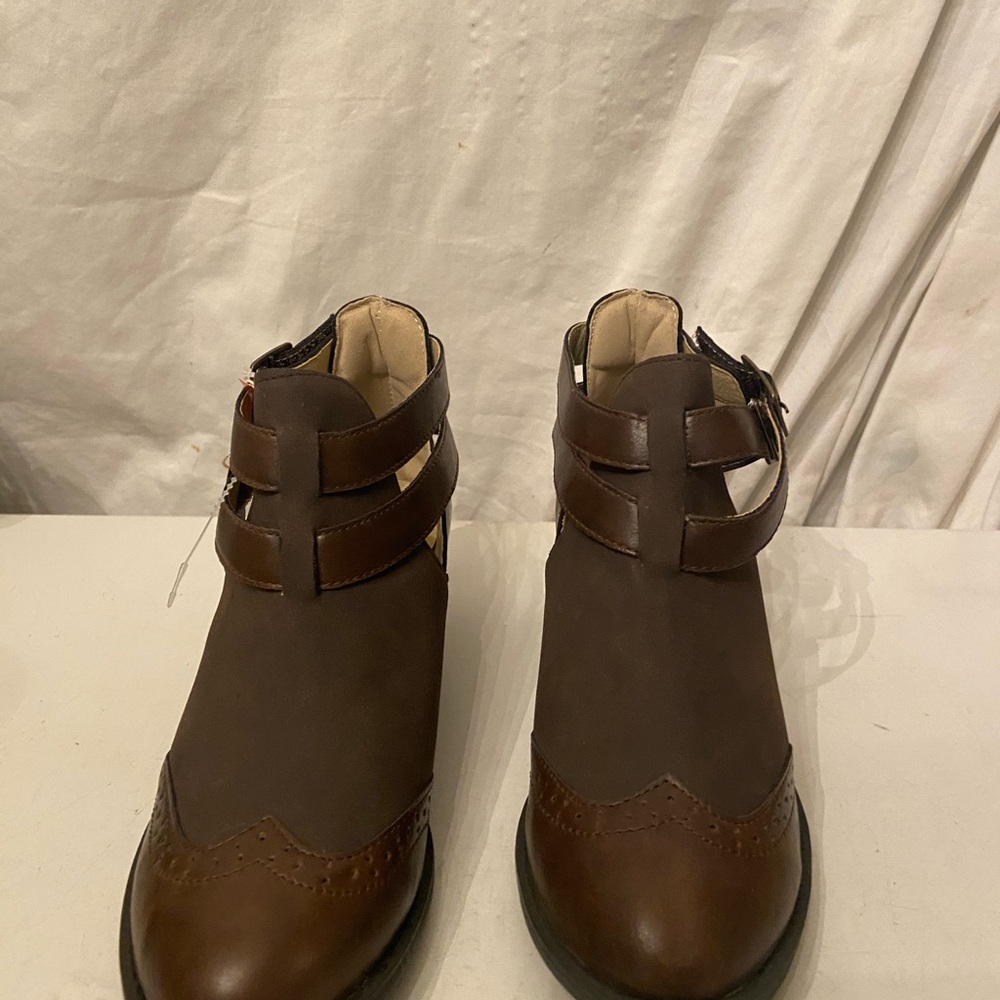 Jambu brown leather ankle boots NWT - Picture 2 of 8